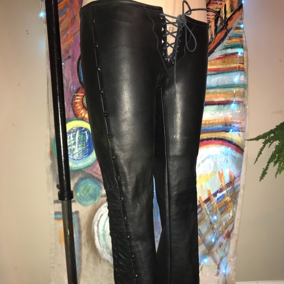 rock n roll leather pants